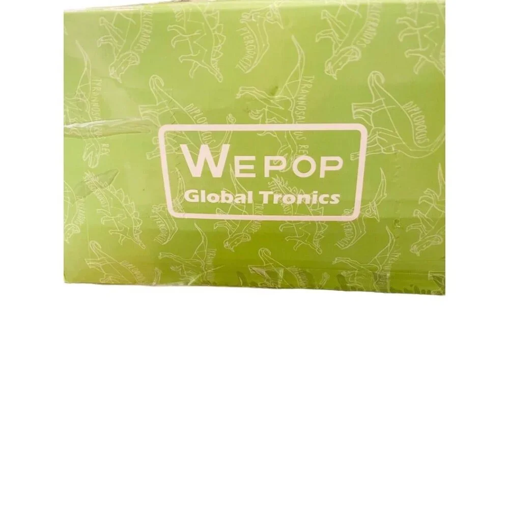WePop 20 in Dino Pillow Blue New in Box 100% Cotton